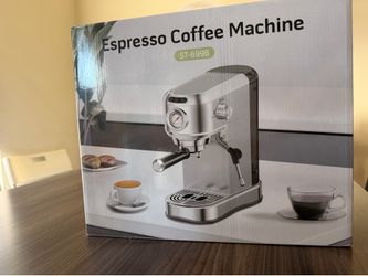 New Compact Espresso Coffee Machine with Milk Frothe