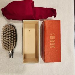 Vintage Swank Japan Telescopic Shoe Horn and Clothes Brush w/ Pouch