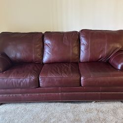 Norwalk Leather Sofa - Brandy Brown