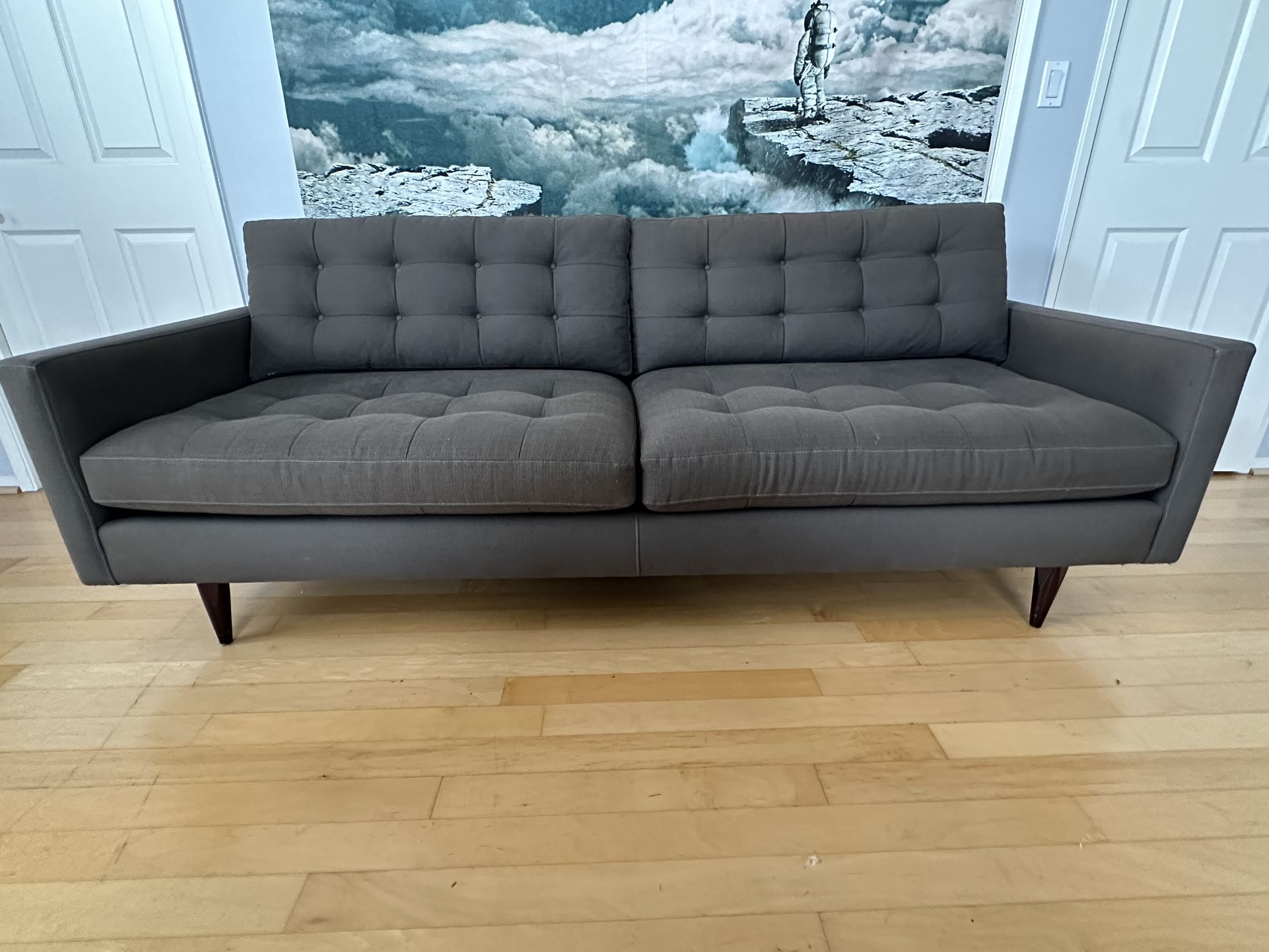 Crate & Barrel Petrie Midcentury Sofa