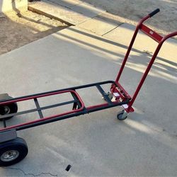 Milwaukee 1000-lb Capacity 4-Wheel Steel 4-in-1 Convertible Hand Truck – Customer Return