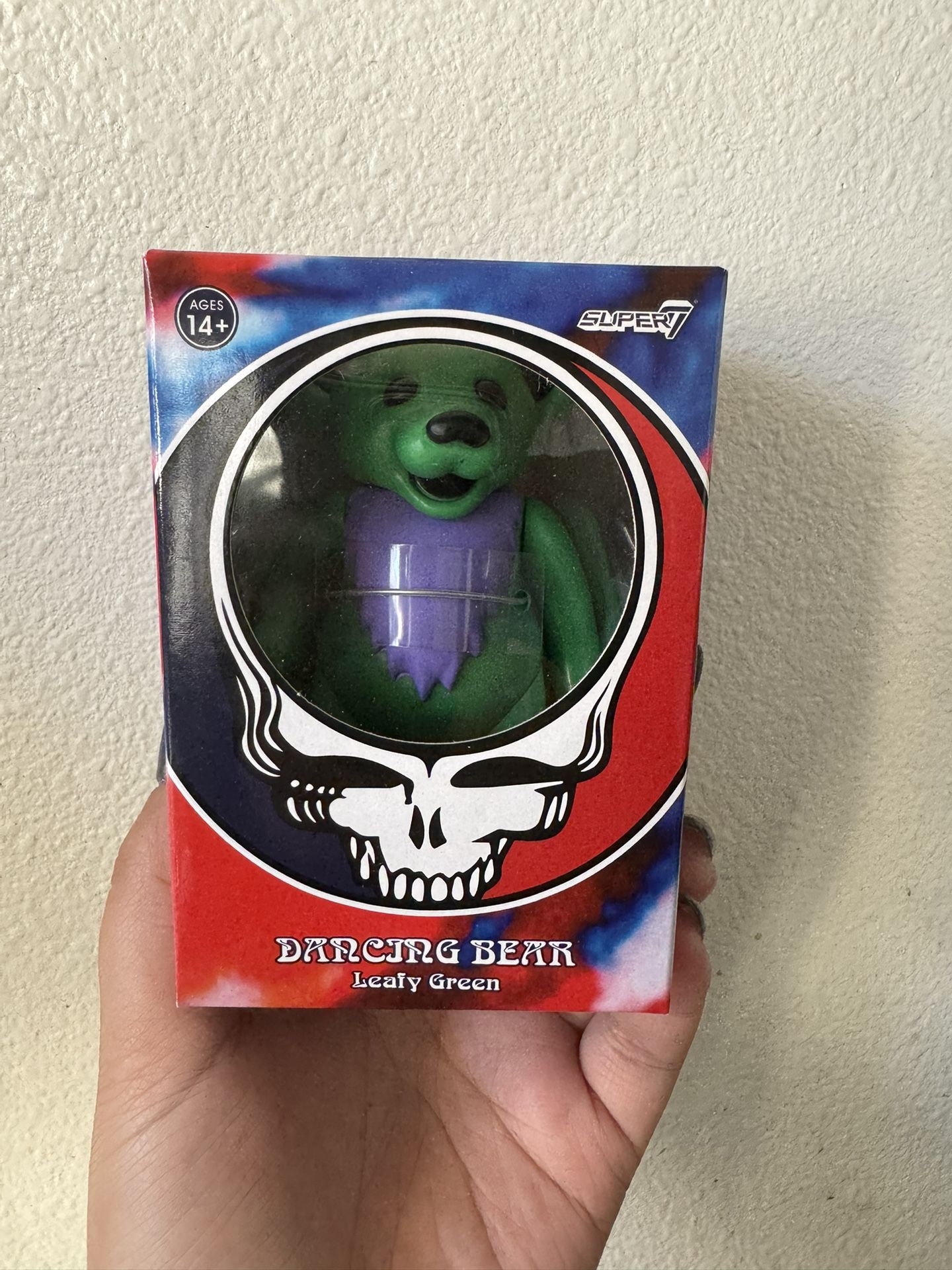 Super 7 Grateful Dead Dancing Bear Leafy Green Figure NEW