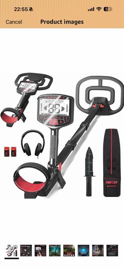 High Accuracy Metal Detector for Adults – Collapsible, Lightweight & IP68 Waterproof Search Coil with 10.55” Large Coil, 5 Modes & Backlit LCD, Gold &