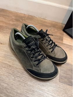 Ecco Biom Grip Grey Gray Leather Lace Up Shoes Men's Size EU 43 (men 10 US)