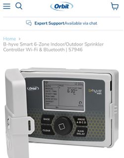 B-hyve Smart 6-Zone Indoor/Outdoor Sprinkler Controller Wi-Fi & Bluetooth | 57946