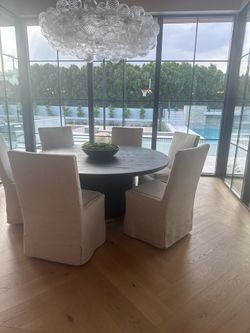 8 restoration hardware kitchen chairs