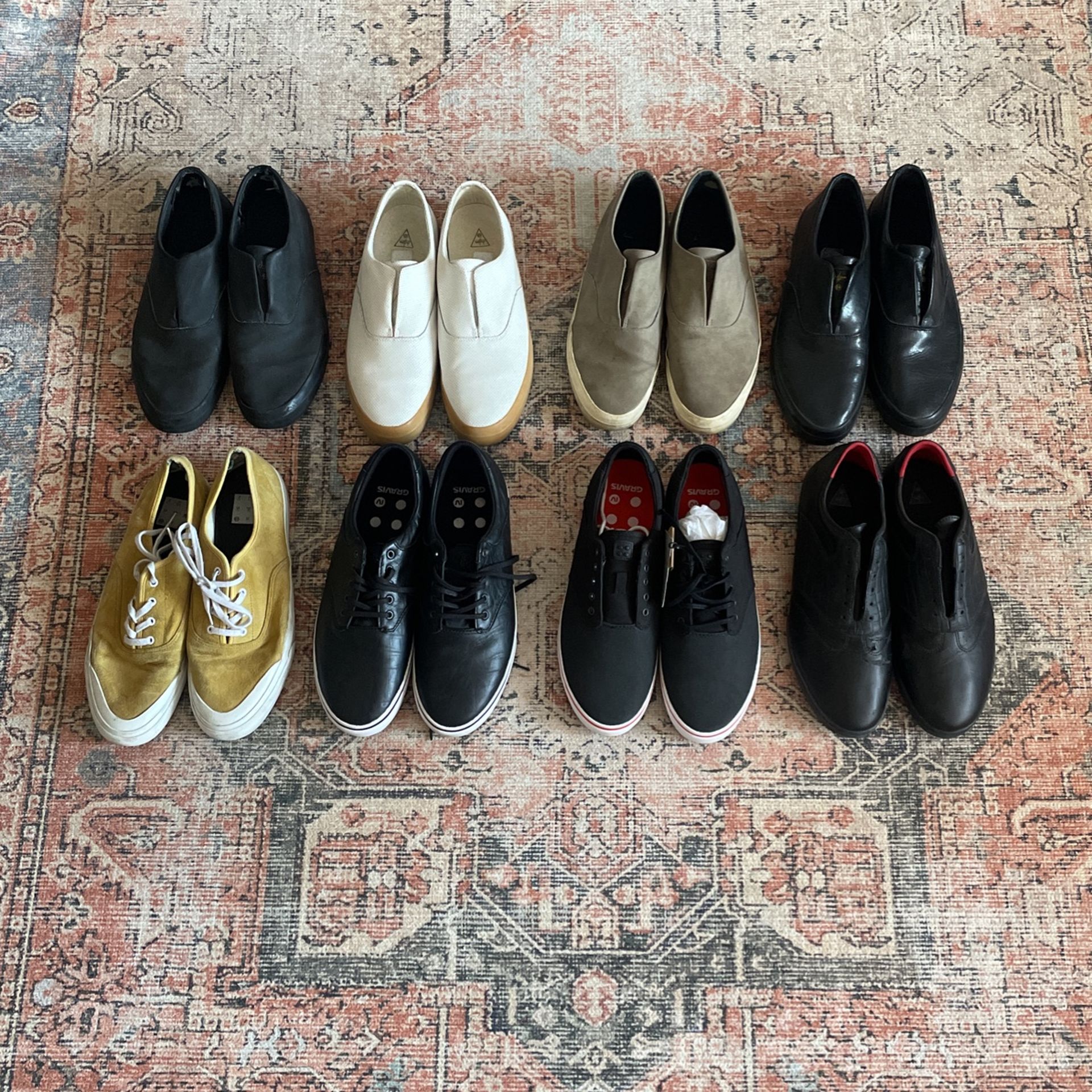 Assorted HUF And Gravis Shoes