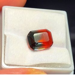 2.85ctw 10x8mm BI-COLOR Doublet Watermelon Tourmaline Crystal