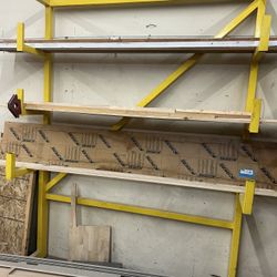 Material Rack - Yellow Painted