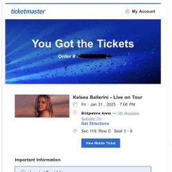 Kelsea ballerini Tickets 