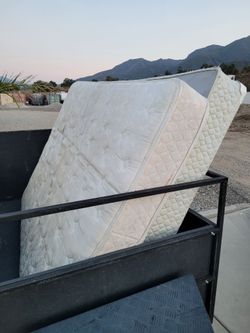 queen mattress & box