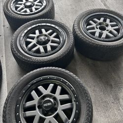 Vision 20” Rims w/ Kumho AT Tires – 5Lug – Great Condition