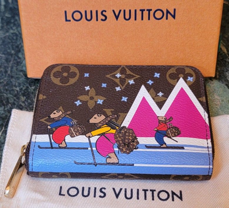 Louis Vuitton Animated ZIP AROUND SMALL WALLET SKIING BEARS