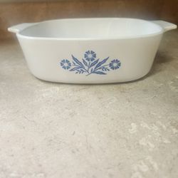 Vintage Corning Ware Blue Cornflower A-2-B 2 Quart Ceramic Dish 