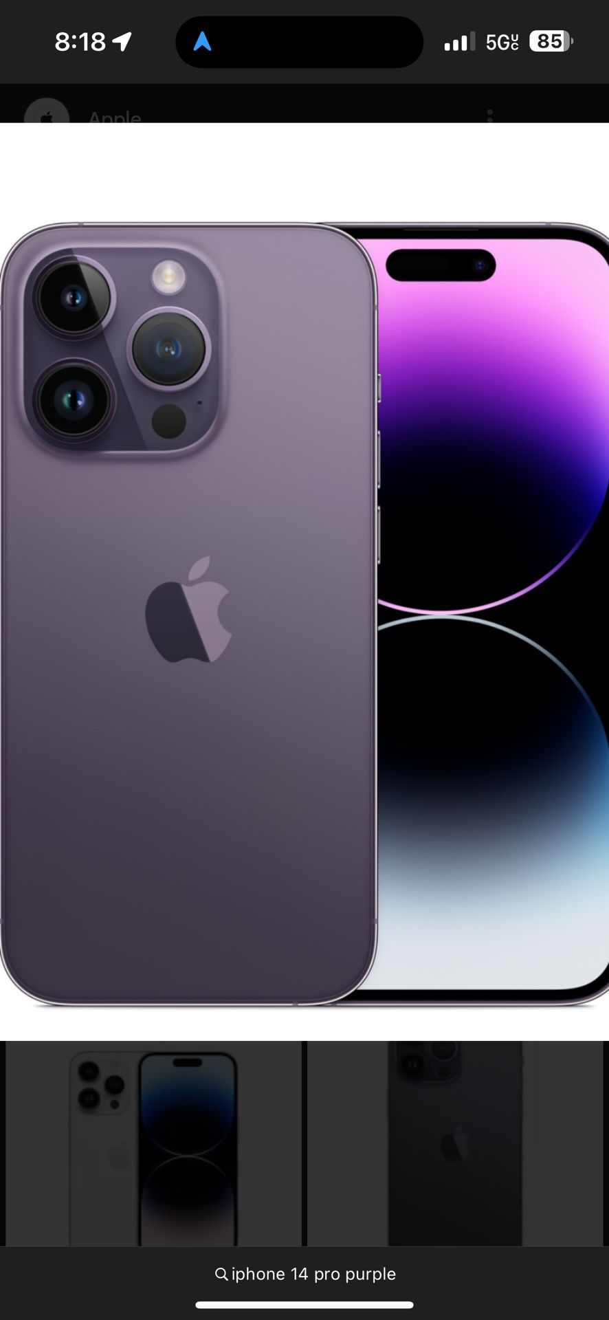 iPhone 14 Pro 128gb Purple