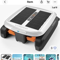 Vidapool Solar Powered Automatic Robotic Pool Skimmer Cleaner- Brand new