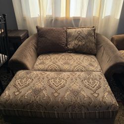 Large chair Or Love Seat w/ Ottoman 