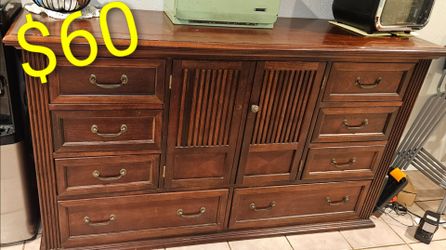 Buffet / banquet  server cabinet dresser tv stand, cherry wood