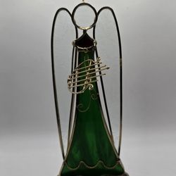 Stained Glass Angel With Harp 