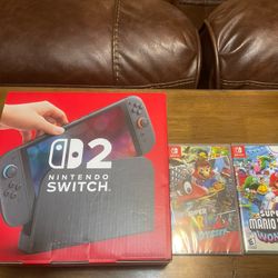 Nintendo Switch 2 With 2 Games -New