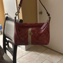 Pink coach bag 