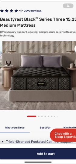Mattresses Beautyrest black series 3 medium queen size brand new