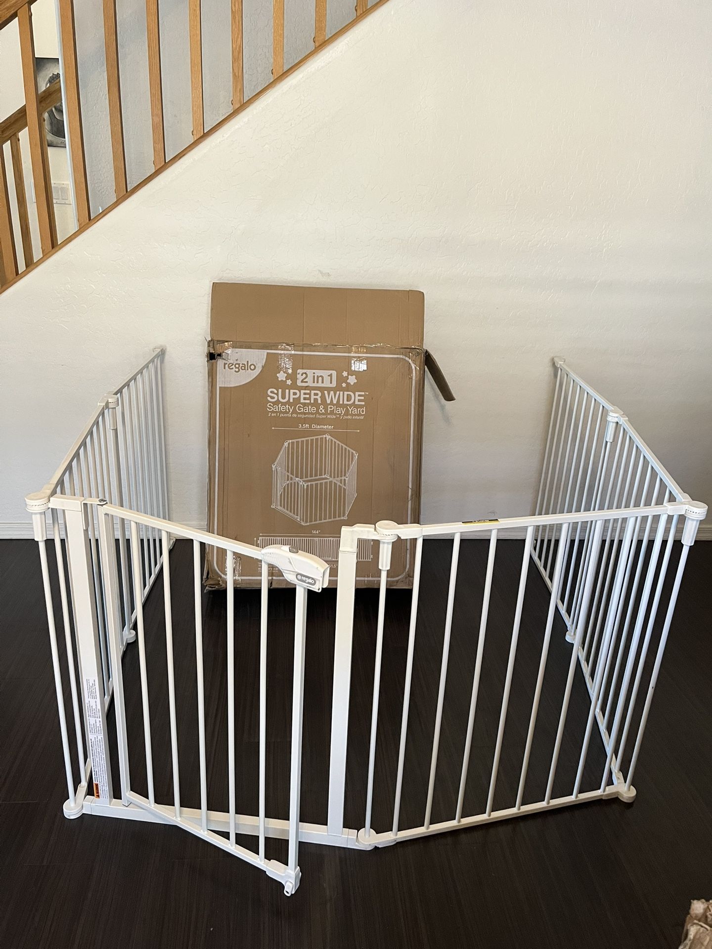 144 Inch Dog Gate Baby Gate Play Yard