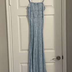 XS Blue Floral Aeropostale Maxi Dress