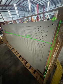 Perforated panel (peg board) heavy duty powder coated, double sided