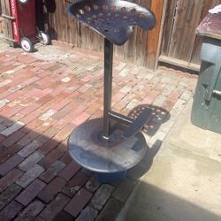 Three custom-made barstools rustic look