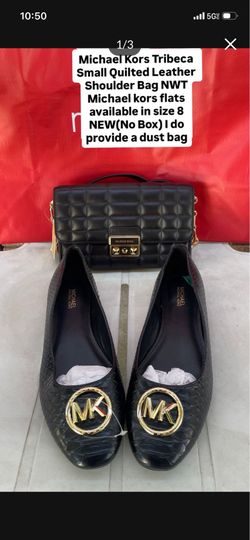 Michael Kors Tribeca Small Quilted Leather Shoulder Bag NWT Michael kors flats available in size 8 NEW(No Box) I do provide a dust bag pick up locatio