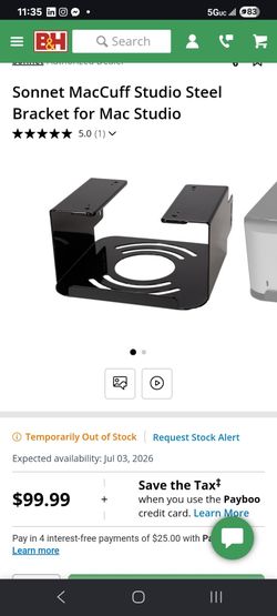 SpeakerSteel Bracket  Mac Studio