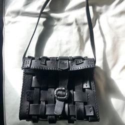 Black Handmade Leather Bag 
