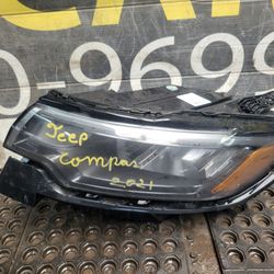 2022 2023 2024 JEEP COMPASS LEFT LH DRIVER SIDE HEADLIGHT OEM USED