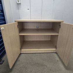 Heavy Duty.   Sturdy Wood Storage Cabinet