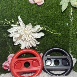 Red & Black Racing Wheel Controller Attachments Plastic Ergonomic for Switch