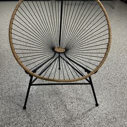 Boho modern wire chair