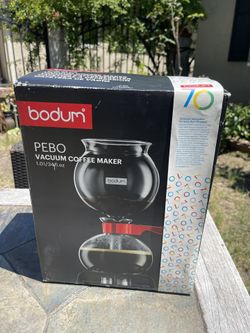 Bodum PEBO Vacuum Coffee Maker Brand New - $40