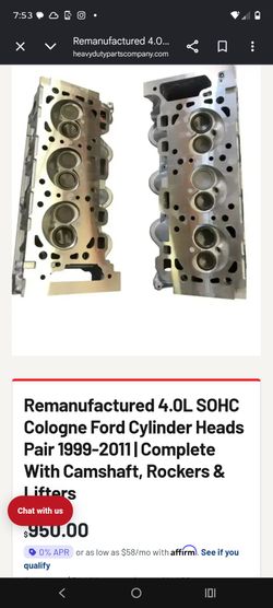Ford 4.0 Cylinder Heads R,L