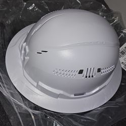 Full Brim Safety Helmet, Type 2 Class C Hard Hat with Chin Strap, Adjustable Venting