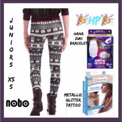 Final Sale NWT Junior Girls NOBO Small leggings/Hana Zuki