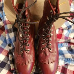 Boots - Lace Up Ropers Size 4.5D