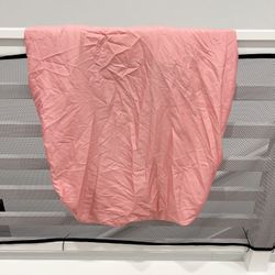 Pink baby crib bed sheet fitted beding for kid crib never used  Only washed but I never used it. My kid always co sleep with me so she never used her 