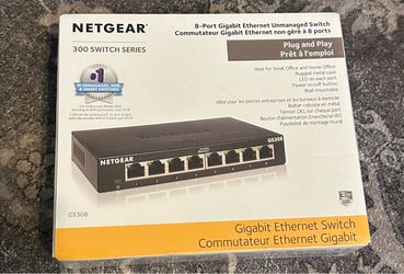 Netgear 8 port gigabit newtwork switch unopened
