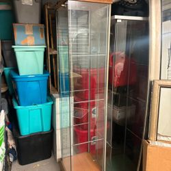 5 Shelf Glass/Wooden Display Case