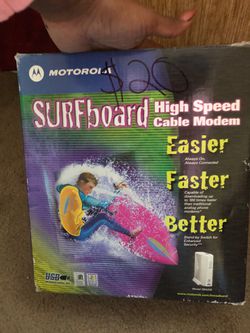 Surf board high speed cable modem