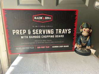 AVIEUS Grill Prep and Serving Trays set of 3