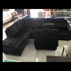 New Sectional + Ottoman In 