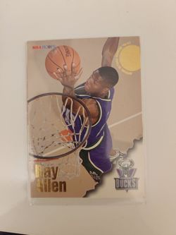 Ray Allen NBA Hoops Milwaukee Bucks Rookie Card