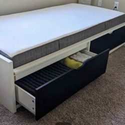 Ikea Storage Bed With Drawers Twin 